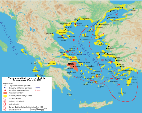 Map of the Delian League