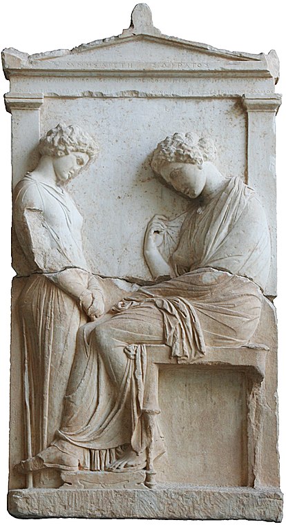 A girl slave facing her dead mistress